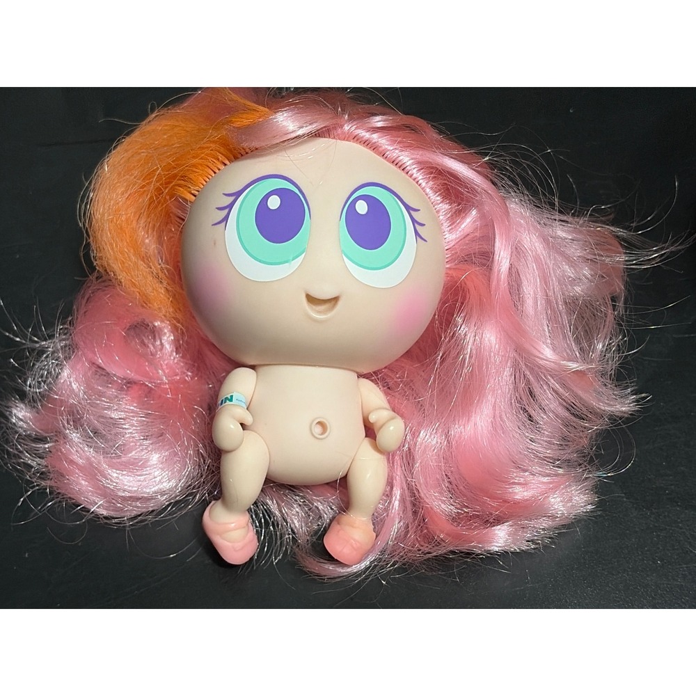 Distroller Nerlie Neonate Baby Susikin Doll Pink Orange Hair Hospital Band 2011